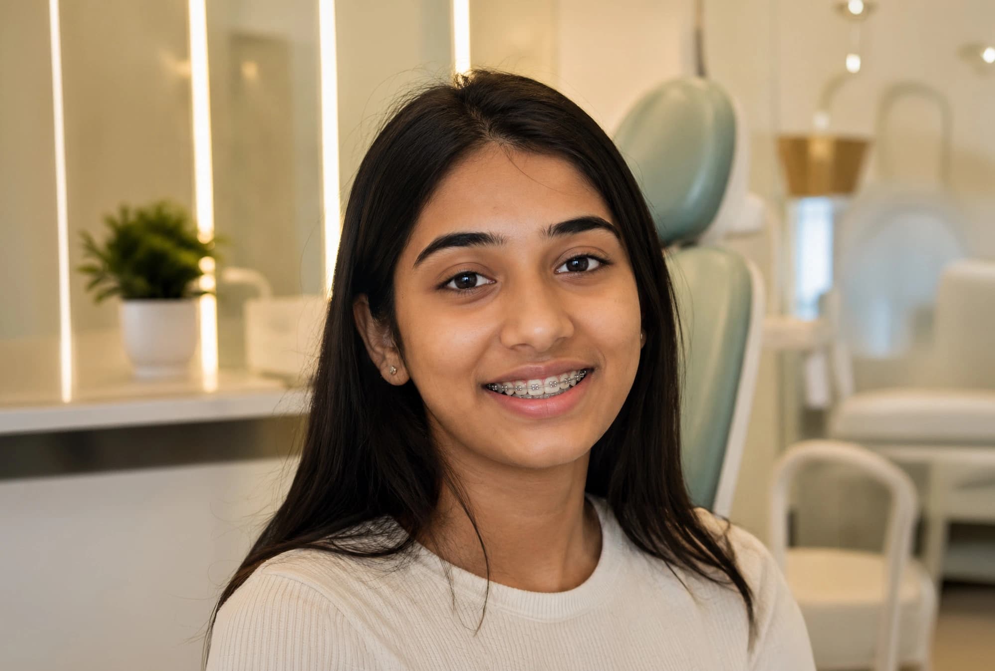 Girl done Orthodontic Treatment